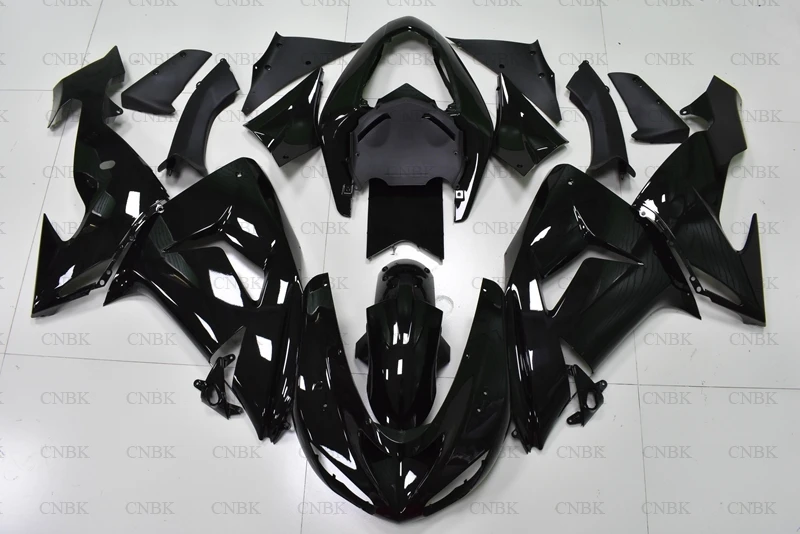 Обтекатели для Kawasaki ZX10r 2007 наборы тела 07 2006 глянцевый черный|Полные комплекты