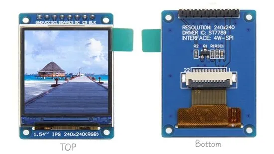Цветной ЖК-экран IPS 1 54 дюйма 8PIN/22PIN SPI HD TFT (плата/без платы) ST7789 Привод IC 240(RGB)* 240 |