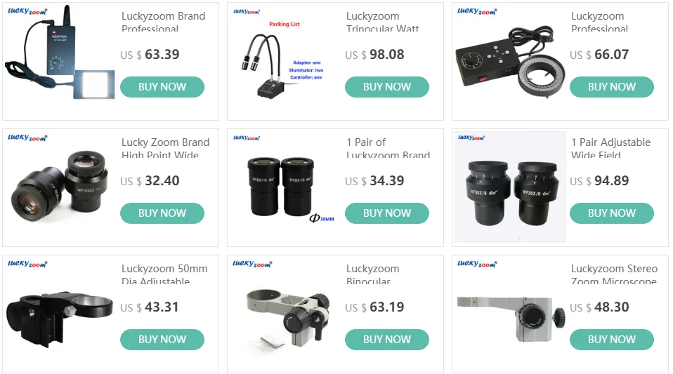 Luckyzoom SZM0.5X объектив для стерео микроскопа WD177mm бинокулярный тринокулярный Микроскоп аксессуары