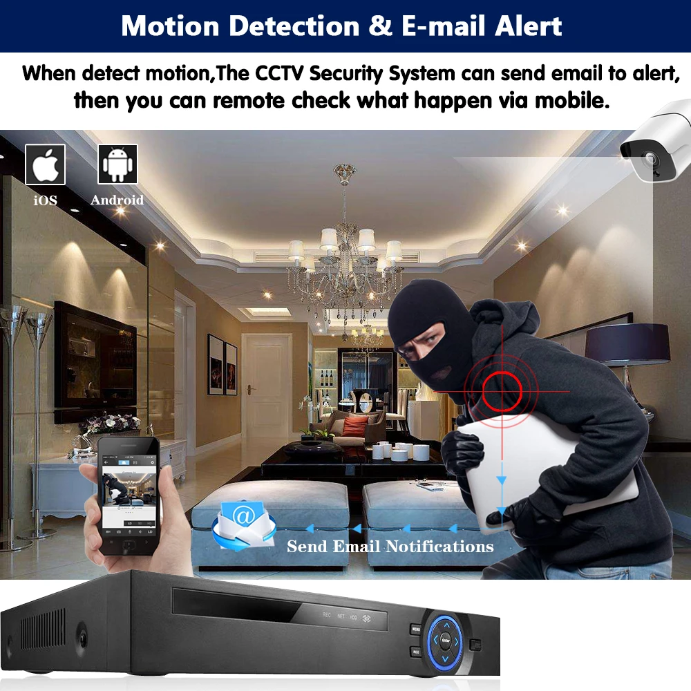 

H.265 8CH 5MP HD POE NVR Kit CCTV Security System Audio Human Face Detection NVR POE IP Camera Outdoor Video Surveillance Set