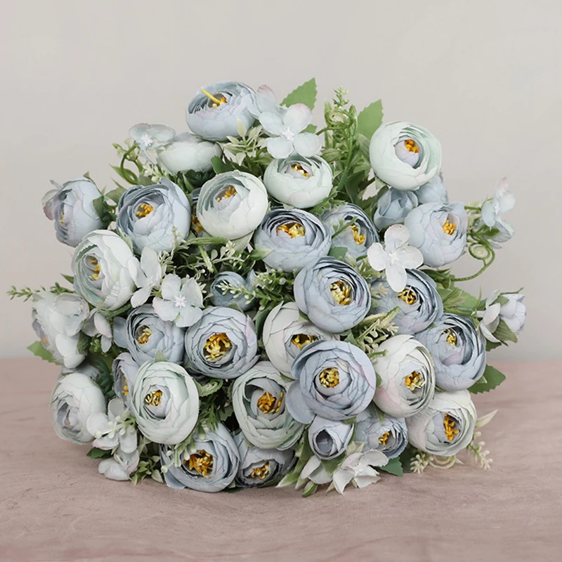 Разноцветные Чайные розы вазы для украшения дома поддельные ромашки пластиковые