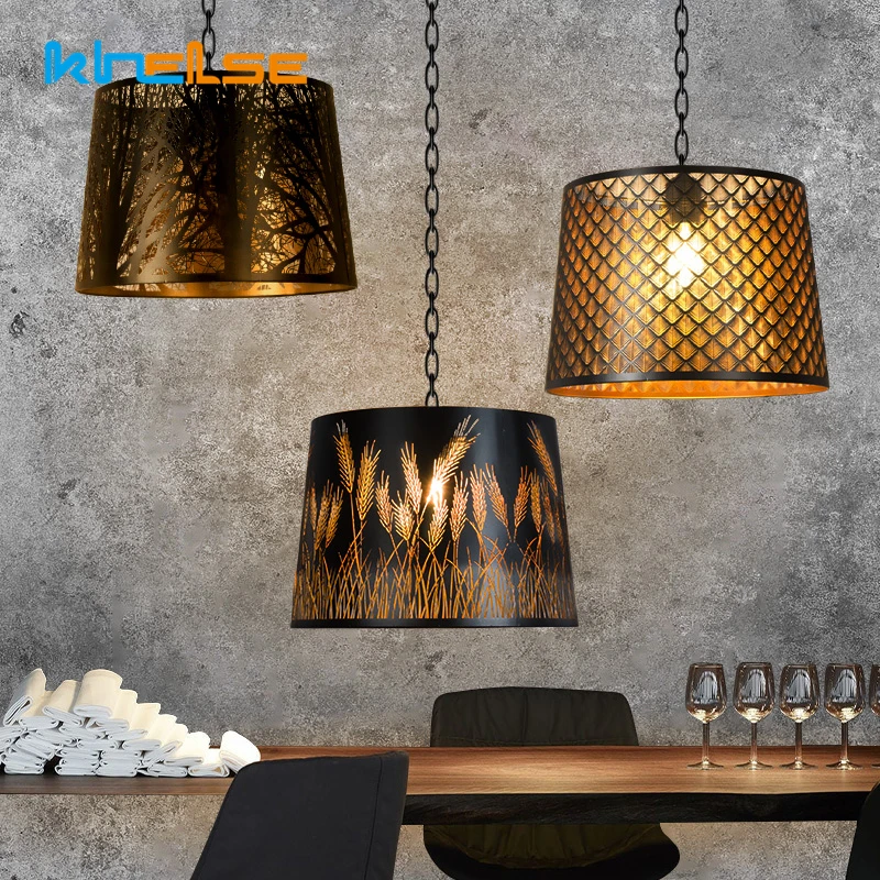 Промышленная ретро-люстра с вырезами круглый декор для ресторана бара отеля