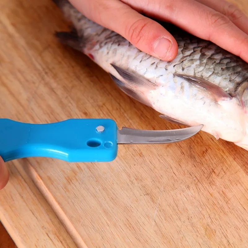 Colorful Kitchen Covered Scales Scraper Scraping Fish Killer Peeler Scale Brush | Дом и сад