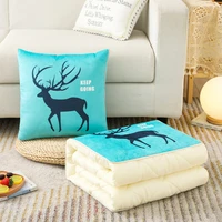 linen style pillow quilt fashion creative cotton pillow multifunctional air conditioner cushion quilt cushion cover pillows