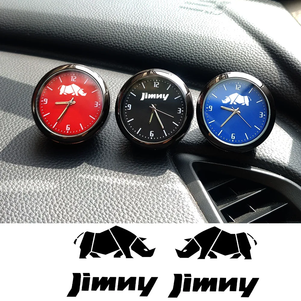 Стайлинг автомобиля авто орнамент автомобильные часы кварцевые для suzuki JIMNY JA11 JB31