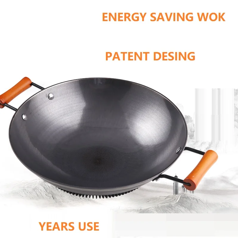 Чугунная сковорода Вок 13 дюймов 34 см|Сковороды| |