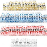 50pcs solder seal wire connectors waterproof heat shrink butt connectors electrical wire terminals insulated butt splices