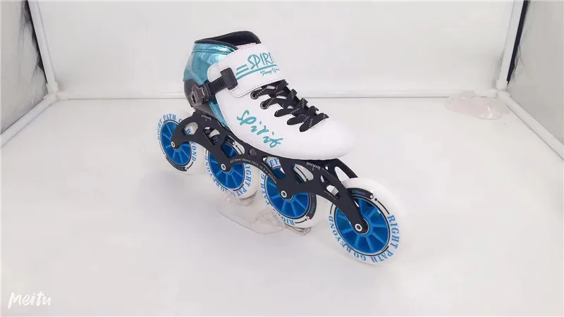 Углеродное волокно встроенные скоростные коньки Patines 3 4 колеса профессиональная гоночная обувь для марафона асфальта наземного дорожного катания 85A30-45