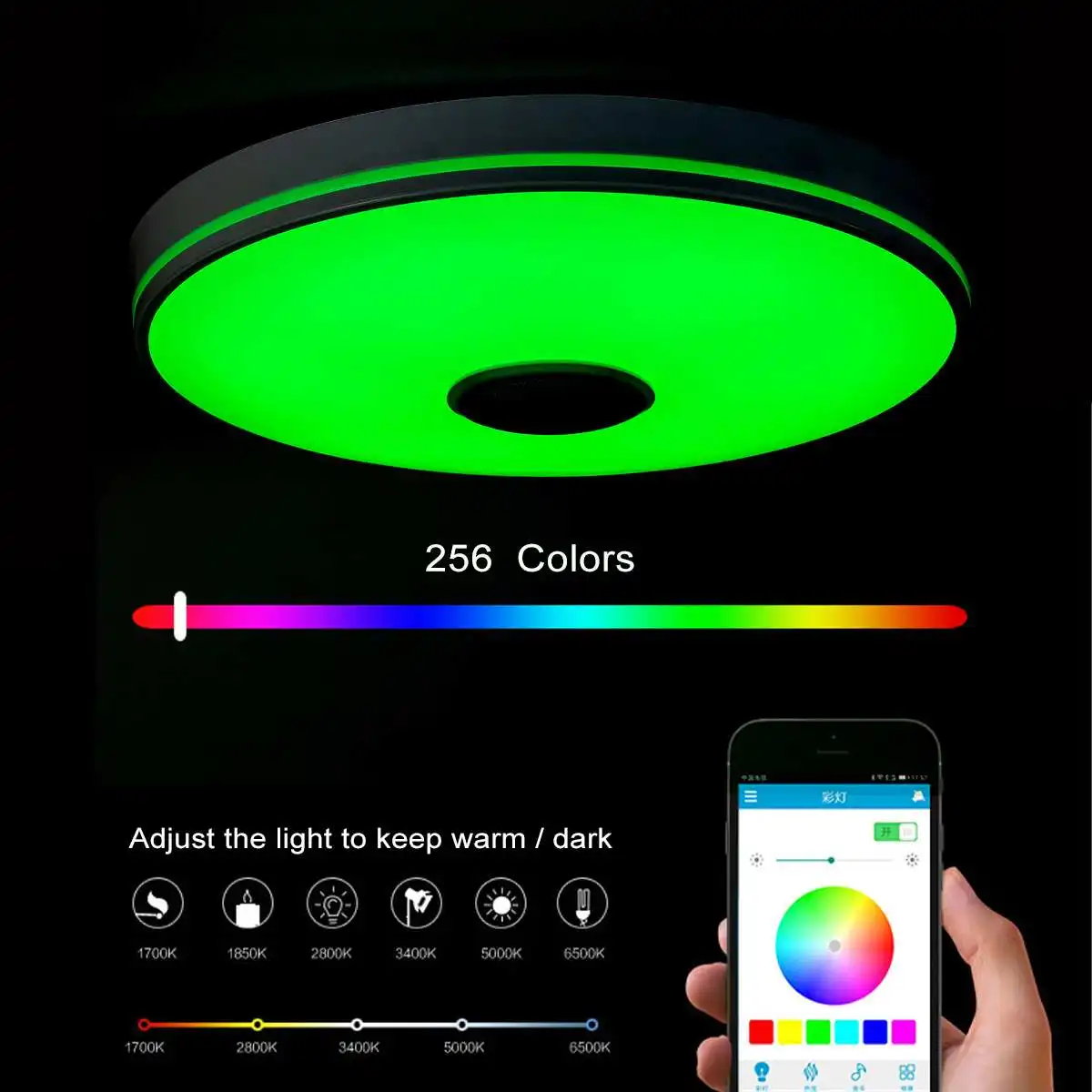 Светодиодный потолочный светильник 36 Вт/72 Вт Wi-Fi RGB приложение bluetooth звездный свет
