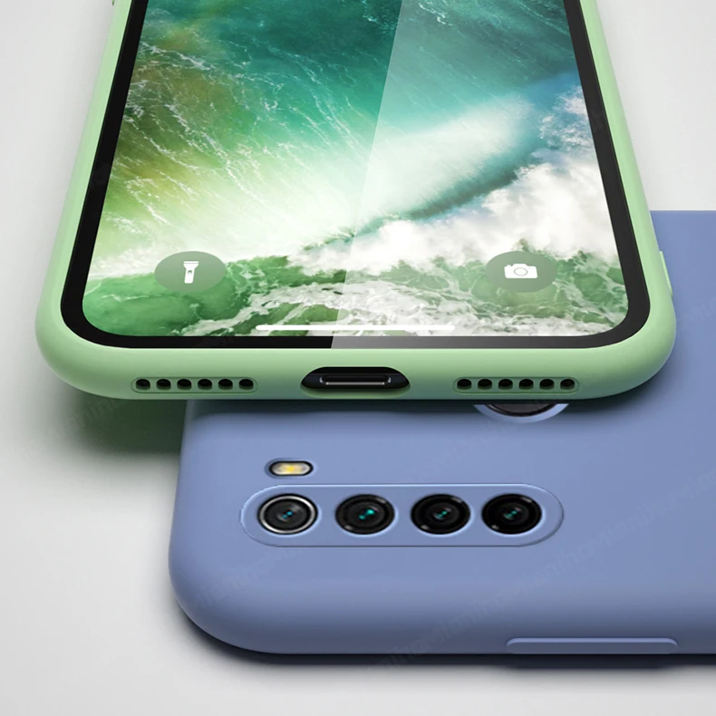 for xiaomi redmi note 8t case cover redmi note 8 t 9 pro 9t 9s liquid silicon shockproof bumper soft phone case redmi note 8 pro free global shipping