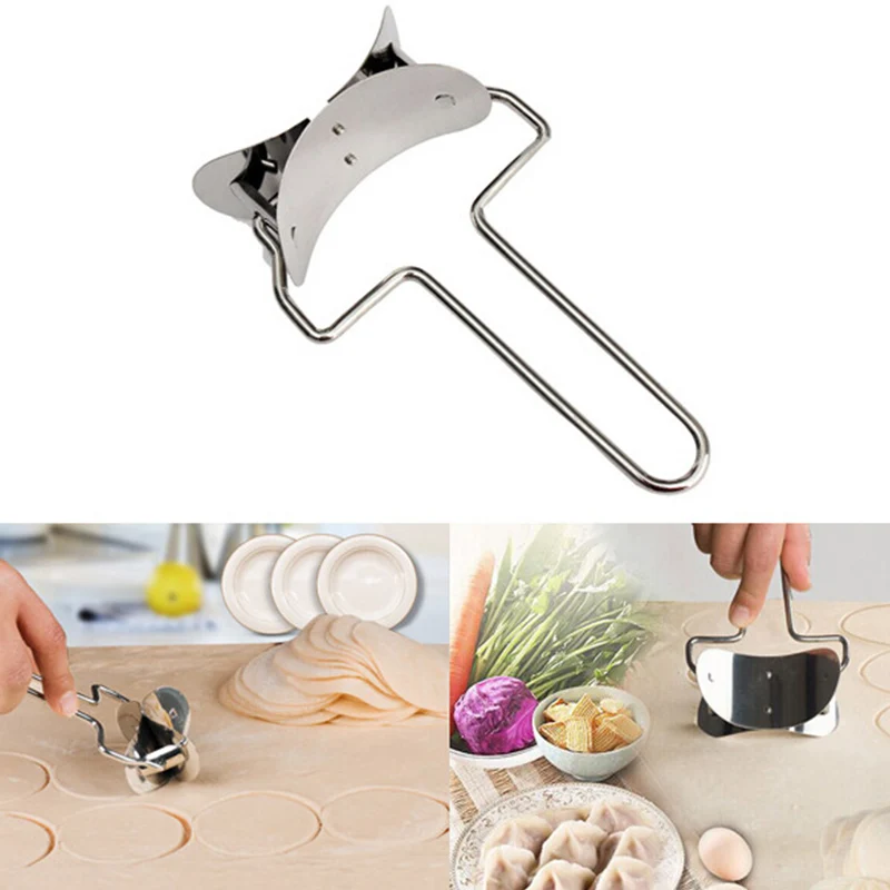 Практичная скалка для пельменей из нержавеющей стали, кухонная форма для приготовления пельменей, резка, зажима, ручные бытовые инструменты C1558 b