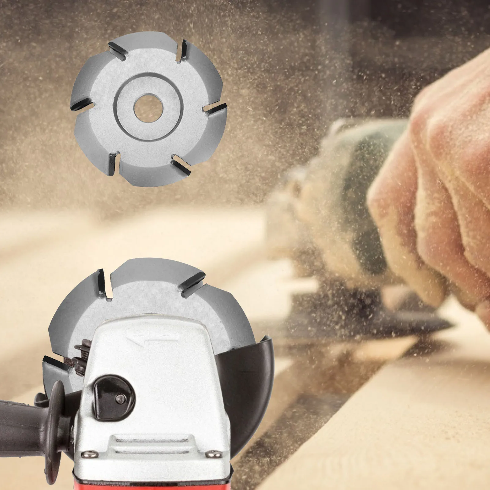 2021 NEW 6-Tooth Milling Cutter Smooth Woodworking Carving Disc Angle Grinder Turbo Round Plane Designer | Инструменты