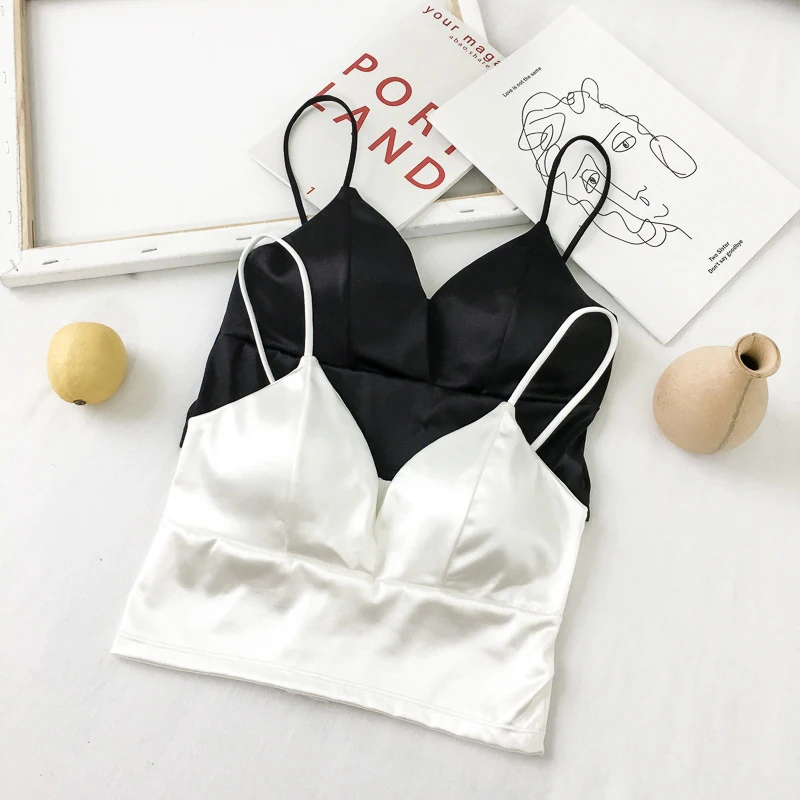 

Sexy Women Strap Silk Smooth Plunge Bralette Bra Brassiere Push Up Bras 2021