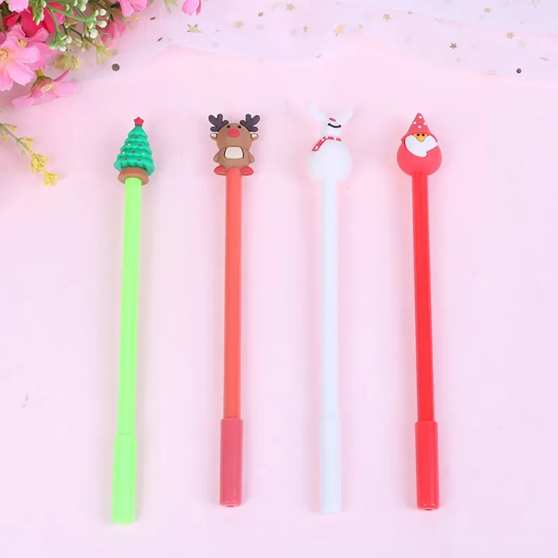 1 шт. Рождественская елка Санта Клаус гелевые ручки милый снеговик олень Подпись