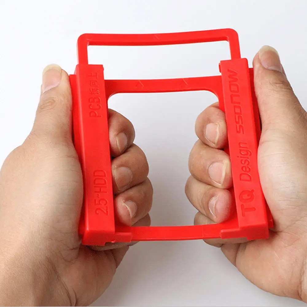 

2pcs Red HDD Mounting Bracket 2.5 to 3.5 Inch Hard Drive Bracket Solid State Hard Drive Drive Holder Tool