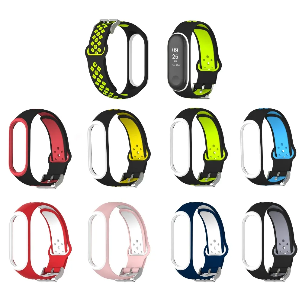 Ремешок силиконовый для Xiaomi mi band 4 мягкий спортивный браслет наручных часов Mi 3