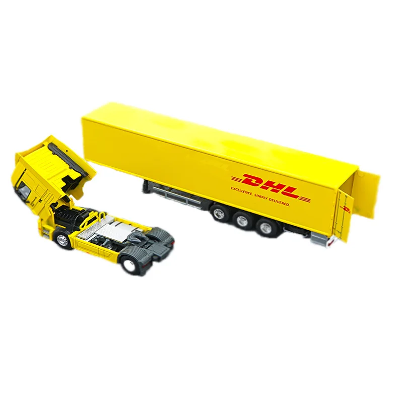 Автоконтейнер DHL Sinotrans высокая имитация 1/50 масштаб сплава модель грузовика