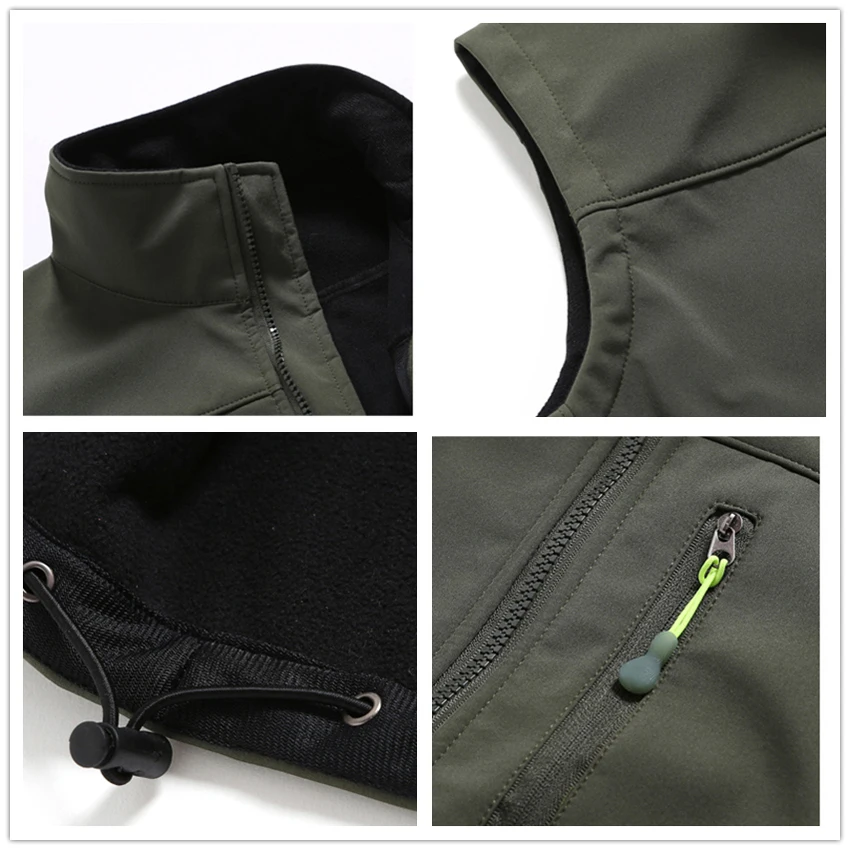 

JACKSANQI Women Men's Hiking Softshell Vest Outdoor Sports Camping Climbing Trekking Thermal Sleeveless Jackets Male Coats RA344