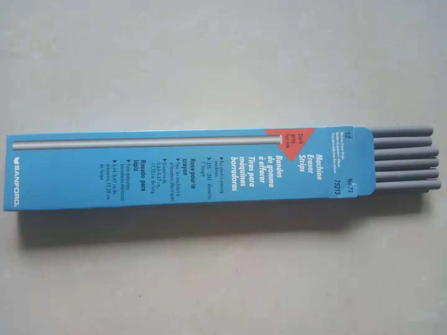 New SANFORD Machine Eraser Strips NO.72(75213) dark gray for