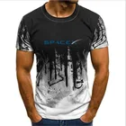 Градиент SPACEX пространство X SPACE-X Илона маска вентилятор космонавтика футболка с логотипом Тысячелетнего Сокола, S -3XL чернила футболки Забавные топы