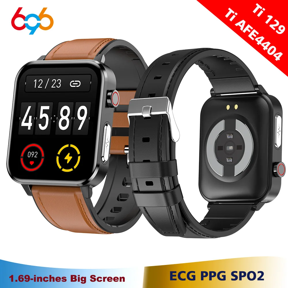 Смарт-часы Ti Chip для мужчин и женщин водонепроницаемые с измерением ЭКГ