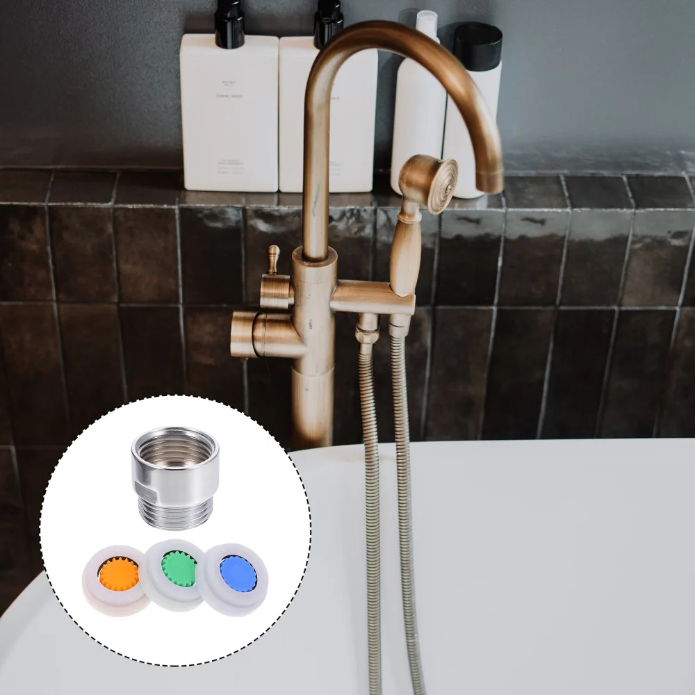 

4pcs Sturdy Flow Restriction Valves Set Shower Flow Reducer Limiter