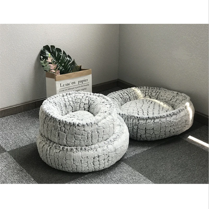 

Cat Nest Dog Nest Round soft sleep cat bed dog pad pet supplies