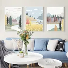 Горный плакаты с изображением леса и принты пейзаж настенная живопись искусство произведения искусства холст плакат Nordic украшения дома Картины