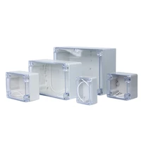 wall mounted f type transparent waterproof box outdoor monitoring waterproof junction box abs plastic waterproof power box
