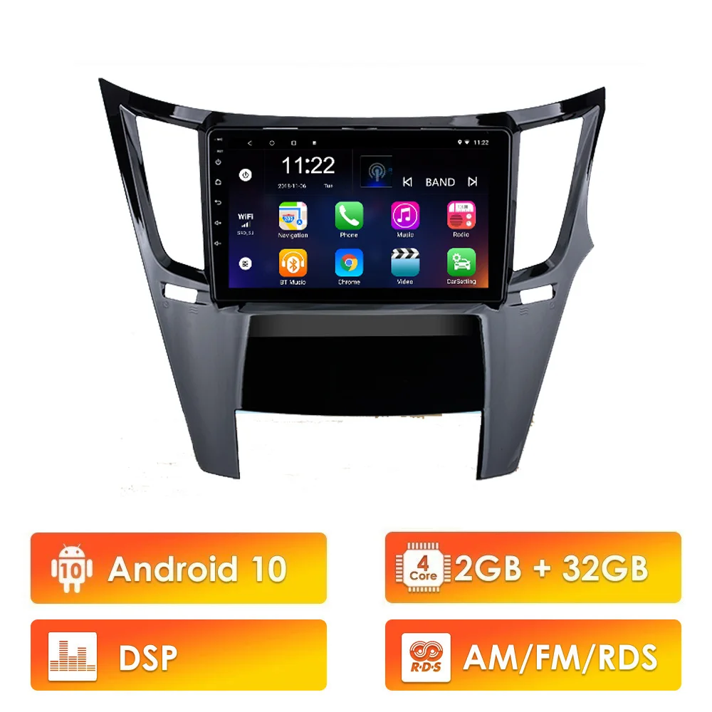 

For Subaru Outback RHD 2010-2016 2 Din Android 10 RDS DSP WIFI Car Radio Multimedia Video Player Navigation GPS Head Unit