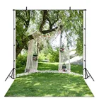 Фон для свадебной фотосъемки весенний зеленый парк пастбище белый занавес фотография фон для фотосъемки фотосессия