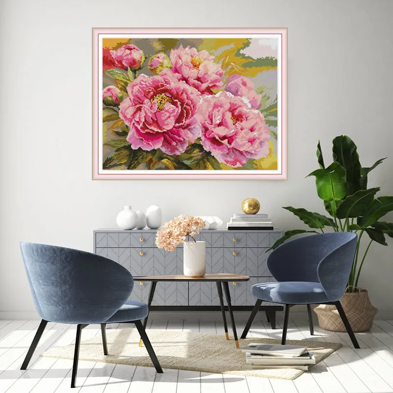 Набор для вышивки крестиком Joy Sunday цветочными растениями рукоделия Китайские