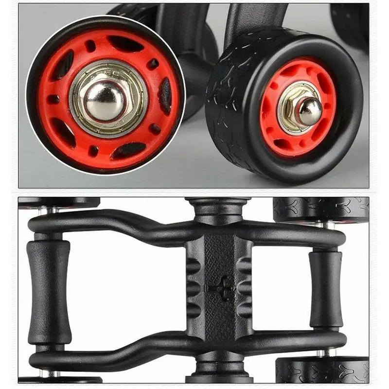 

Fitness Abdominal Wheel AB Roller With Mat Abdominal Exercise Muscle Training Trainer 4 For Fitness stable Equipment wh S7X8