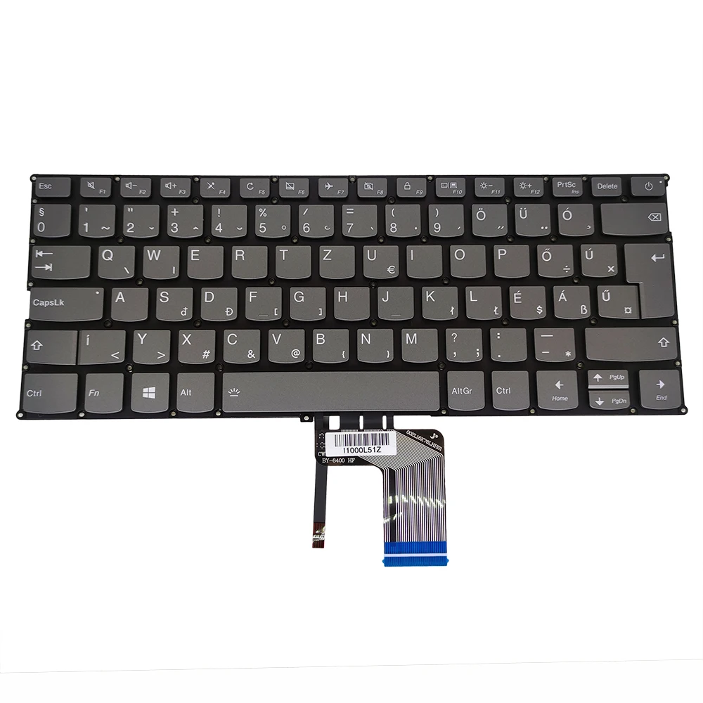 

OVY Backlit keyboard for lenovo IdeaPad 320S 13 320S-13IKB HU Hungary gray replacement keyboard SN20M62506 LCM16K8 PK131YA1B22