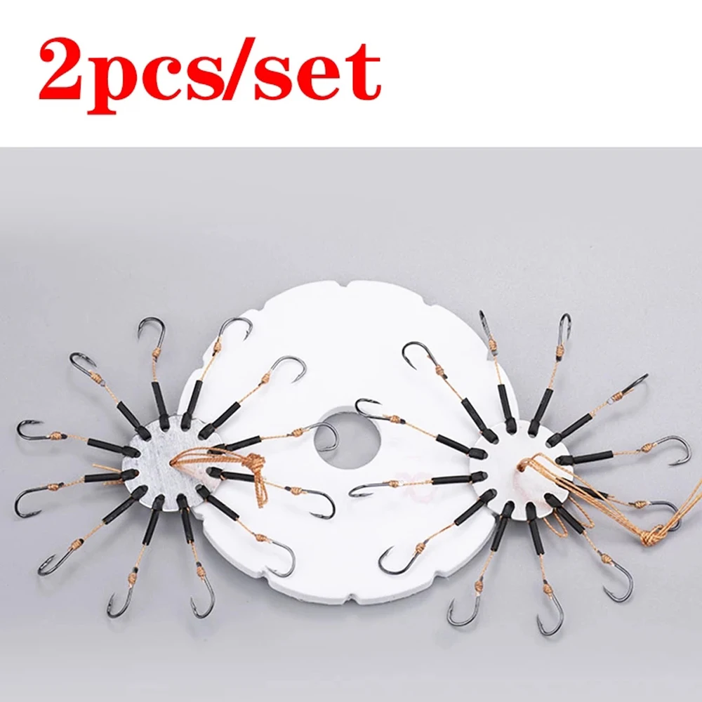 

Flap Explosion String Hook Prevent Winding PE Lines With Hose Carbon Steel Carp Bait Fishhooks For Fishing Tools 2Pcs/set