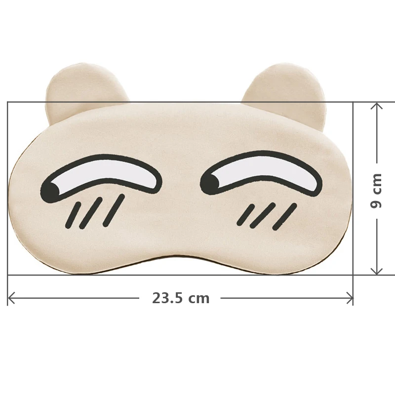 Милая мультяшная маска для лица и сна глаз из аниме Ice Hot Compress с холодным гелем