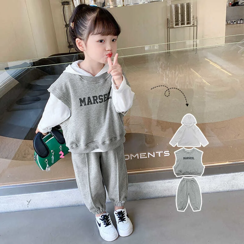 

Children Girls School Uniform Two Piece Child Set Outfits Kids Clothing Suits For Teenagers Boys Women 12 13 15 Years Old Autumn