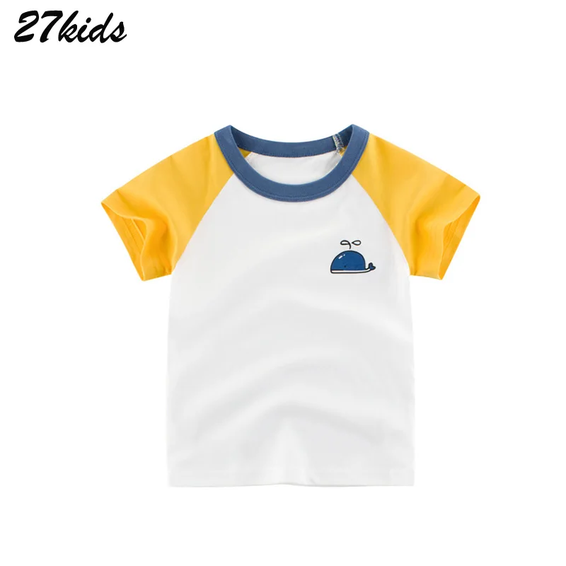 Детские топы с рисунком машинок 27 дюймов рубашки летняя детская одежда для