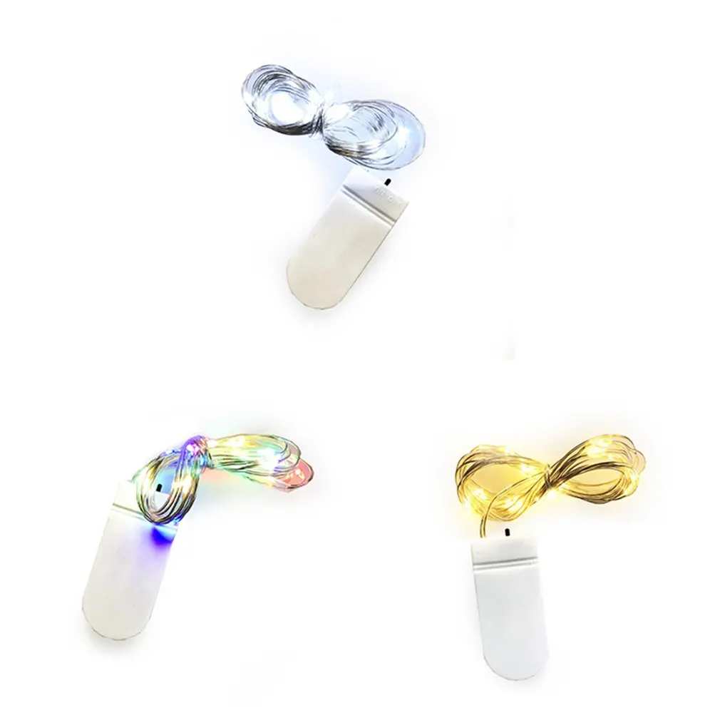 

20 Lights Button Battery Copper Wire Decorative String Romantic Lights Outdoor Garden Decoration LED Lights