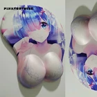 Коврик для мыши с рисунком аниме Re:Life in a different world from zero REM, мягкий силиконовый 3D-коврик для груди с 3d рисунком, эргономичный коврик для мыши в стиле аниме