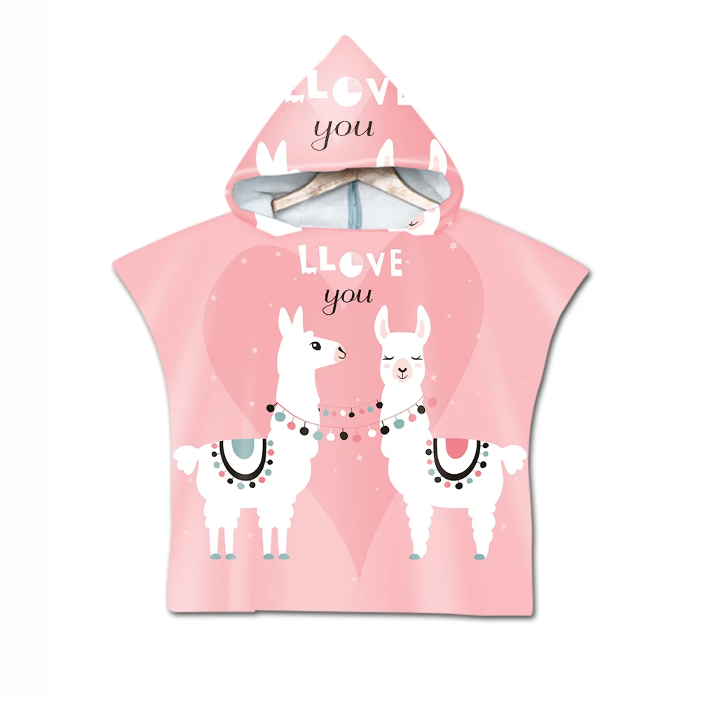 Пляжное полотенце накидка детское цветное милое пляжное альпака банное с