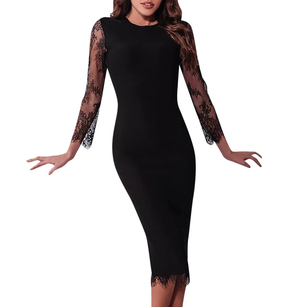 Для женщин Повседневное с круглым вырезом и длинными рукавами в стиле пэчворк