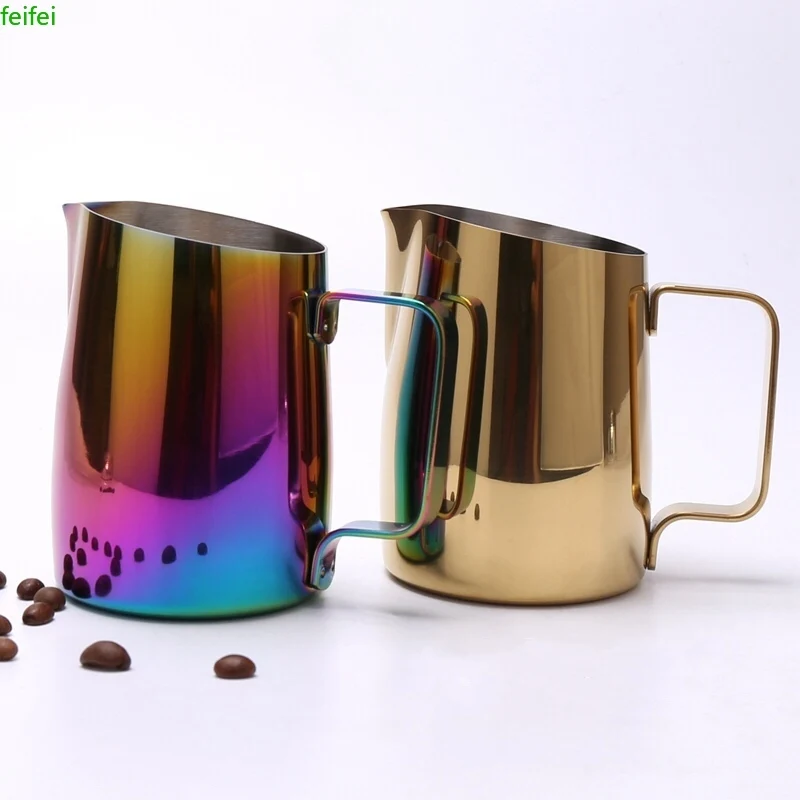 

420ml Stainless Steel Milk Frothing Pitcher Espresso Coffee Barista Craft Latte Cappuccino Cream Frothing Jug Pitcher