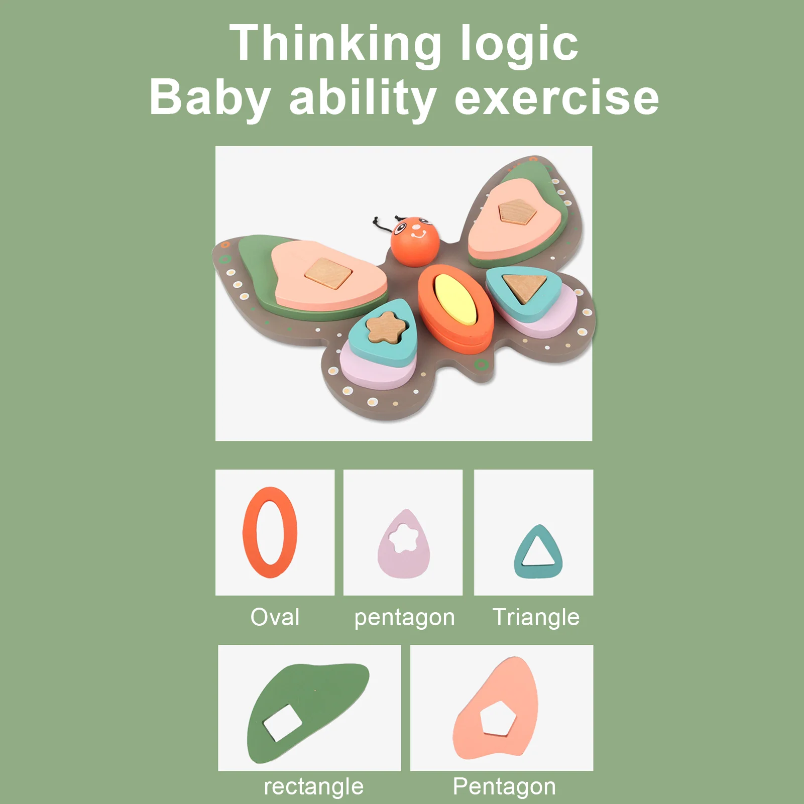 

Wooden Toys Wooden Stacking Toys & Shape Sorting Board Eco-Friendly & Non-Toxic Wooden Toy Toys For Fine Motor Skills