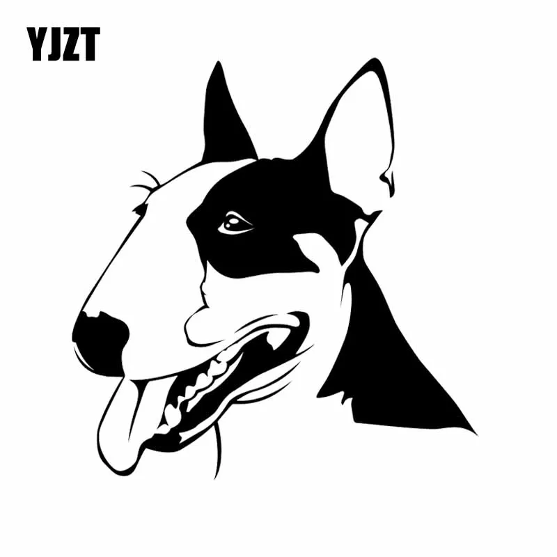 YJZT x см милый бультерьер собака животные виниловая наклейка автомобильная