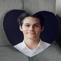 actor dylan obrien pillow slips heart shape pillow covers bedding comfortable cushionsofahomecar high quality pillow cases