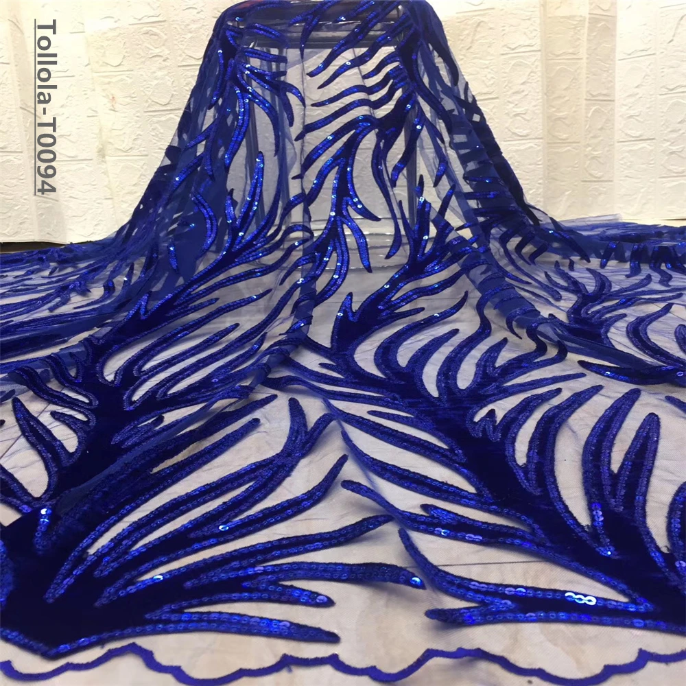 Кружевная ткань с блестками в африканском стиле бархат для шитья платье кружево