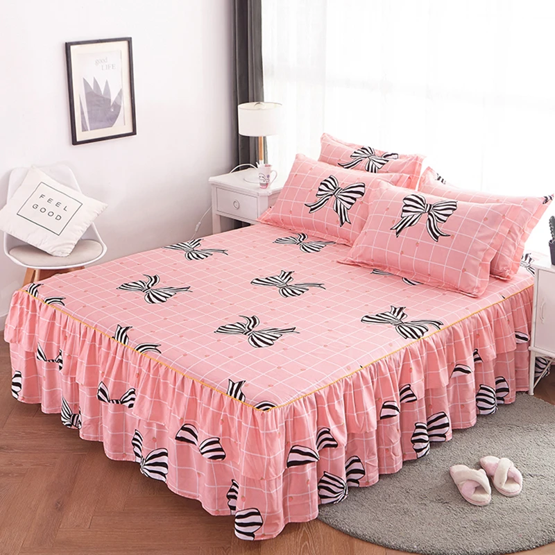 

35 skirt bedcover fitted aheet cover bedspread pillowcase bedroom hometextile skirt bedspread multiple colors to choose from#sw