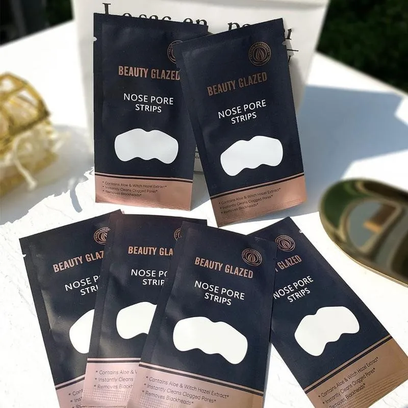 

1pc Nose Blackhead Remover Mask Deep Cleansing Skin Pore Clean Treatment Shrink Black Nose Pore Care Acne Dots Strips Mask F3N9