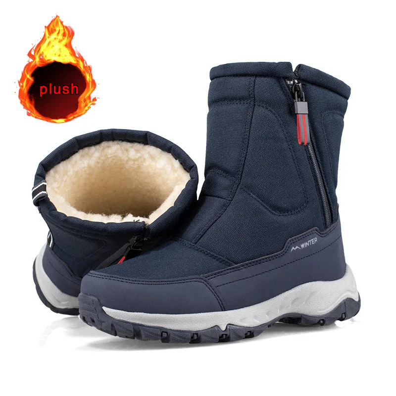 

Женские зимние ботинки на толстой плюшевой подкладке, водонепроницаемые Нескользящие Теплые ботильоны на платформе